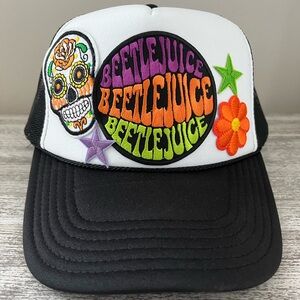 Beetlejuice!! Beetlejuice! Beetlejuice! Custom Trucker hat ❤️